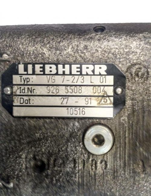 Liebherr 9265508 foot pedal