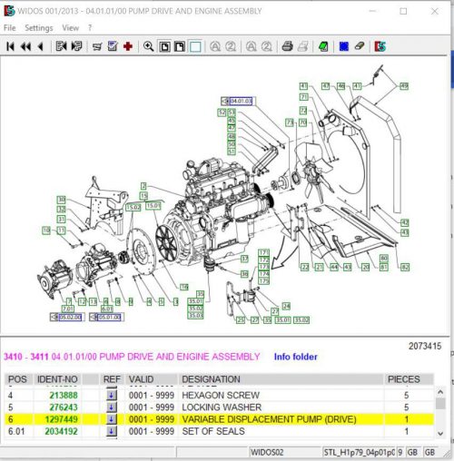 Hamm Pump hydraulic 1297449