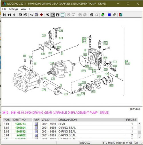 Hamm Pump hydraulic 1297449